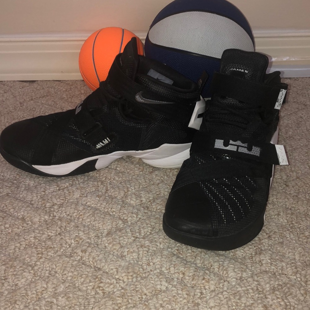Lebron James edition Nike zoom basketball shoes.